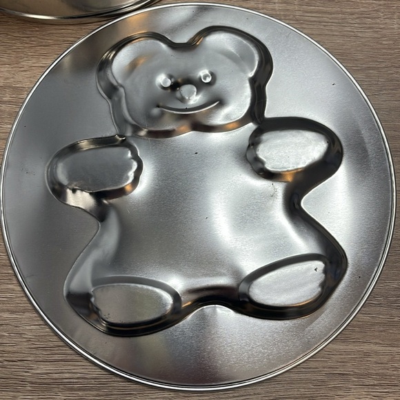 Vintage 1994 Metro Moulded Springform Bake Pans Teddy Bear Birthday Cake Bunny - Picture 5 of 10